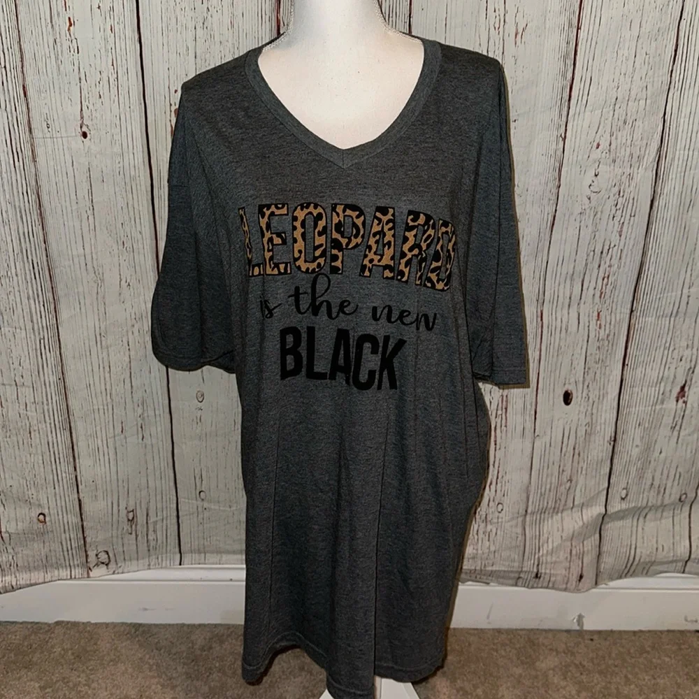 - “Leopard is the new black” shirt - Picture 1 of 1